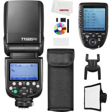 Godox TT685II-S TT685II-C TT685II-N TTL Speedlite didelės spartos sinchronizacija, 2.4G belaidė X sistema, suderinama su XPRO-S XPRO-C XPRO-N belaidžiu paleidikliu (TT685IIC+XPRO-C)