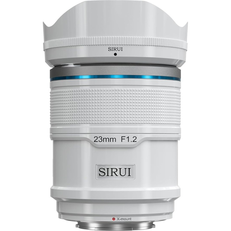 SIRUI Sniper 23 mm automatinio fokusavimo objektyvas F1.2 plataus kampo APS-C fotoaparato objektyvas (X laikiklis, baltas)