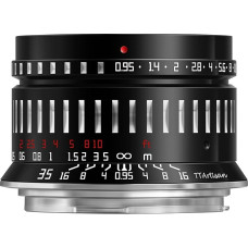 TTArtisan 35mm F0.95 APS-C didelės diafragmos rankinio fokusavimo objektyvas, skirtas E-Mount fotoaparatams, suderinamas su A5000, A6000, A6100, A6300, A6400, A6500, A6600, NEX-5, NEX-7