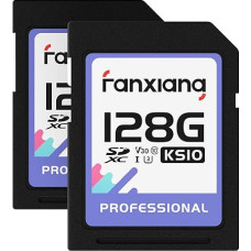 fanxiang SDXC UHS-I Memory Card 128GBx2 (V30, Transfer Speed 95MB/s, U3, 4K UHD Videos, Temperature Resistant)