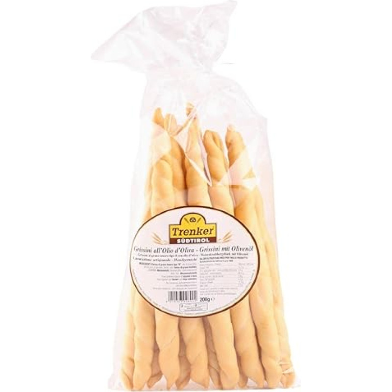 Grissini su alyvuogių aliejumi, rankų darbo, 200 g, Trenker Pietų Tirolis
