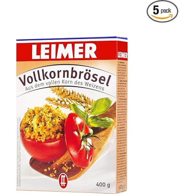 Leimer Whole Grain Crumbs Pack of 5 (5 x 400 g)