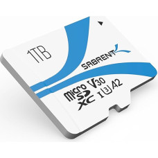 SABRENT Micro SD Card 1TB V30, SD Card UHS-I A2, Memory Card MicroSDXC, Class 10, U3, Full HD & 8K UHD Card, Biz to 100MB/s (SD-MQ30-1TB)