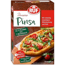 RUF Pinsa Baking Mix, Pinsa Flour for Pinsa Dough with Lievito Madre and Aromatic Spice Mix, Makes 2 Original Pinsa Novels or 1 Baking Tray, 1 x 422 g