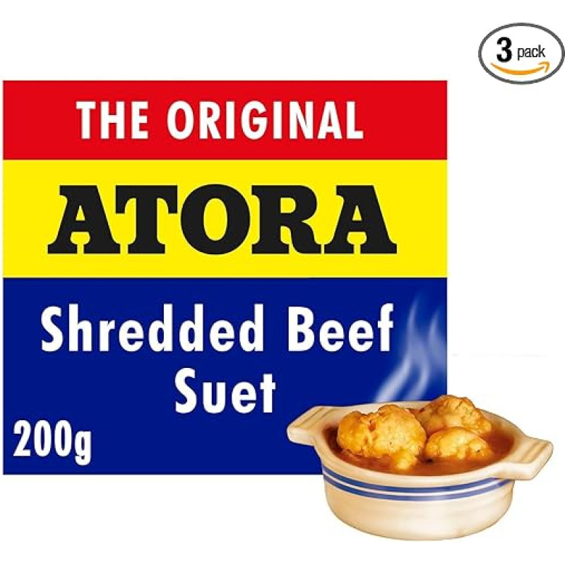 Atora The Original Shredded Suet 3 x 200 g