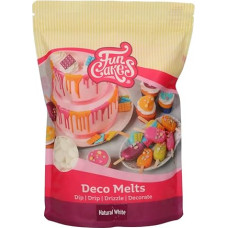 FunCakes Deco Melts Natural White - Dive, Drip, Dip and Decorate! Melt in the Microwave and Pour into Any Mould, 1 kg