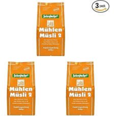 Seitenbacher Mill Cereal 2 I without Raisins I Wheat Free I Storage Pack I (1 x 1000 g) (Pack of 3)