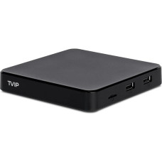 TVIP S-Box v.605 IPTV 4K HEVC HD Android 6.0 Linux Multimedia Stalker IP TV Streamer 1GB RAM + 8GB eMMC, MicroSD Card, EXT.IR inkl. 5GHz WLAN