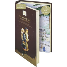 Lauensteiner Advent Calendar 2024, Brown Book, 340 g, 26 Handmade Truffles and Chocolates, with Alcohol, Dark Chocolate