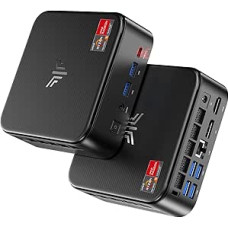 NiPoGi E3B Mini PC by Α-MD Ryzen 5 7430U (Max 4.3GHz, 6C/12T, Better Than 5500U/5650U/5675U), 16GB RAM/512GB SSD, Mini Desktop PC WiFi 6/BT 5.2/4K Triple Display/VESA Supported