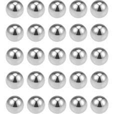 sourcing map 25 pieces precision balls 1/2 inch fixed chrome steel G10 for ball bearing key ring wheel