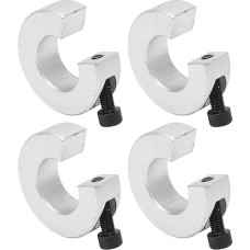 4 linijinių bėgių ribotuvų movų pakuotė, 20 mm skylės skersmuo, 