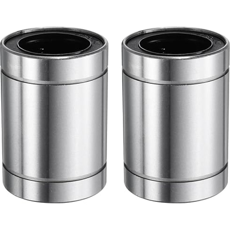 QUARKZMAN LM30UU Linear Bearings 30 mm Bore 45 mm OD 64 mm Length Linear Ball Bearings Double-Sided Rubber Sealed Bearing Steel for CNC Machine 3D Printer Food Packaging Machine Pack of 2