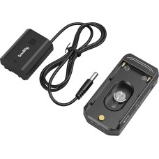 SMALLRIG NP-F akumuliatoriaus adapterio laikiklio plokštė su NP-FZ100 baterija, skirta A7R V, A7 IV, A7S III, A7C II, A7CR, su USB-C prievadu ir dviem nuolatinės srovės išėjimais, suderinama su NP-F970, NP-F550, NP-F770-4341