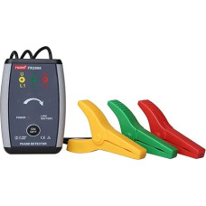 Clamp Current Meter, Non-Contact Phase Sequence Meter Phase Tester Three Phase Detector Clamp-On Induction Phase Sequence Table FR2060, Power Tools and Testers