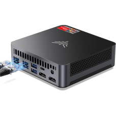 NiPoGi AM21 Mini PC Α-MD Ryzen 9 6900HX(8C/16T, Biz to 4.9GHz), Mini Computer 16GB DDR5 4800MHz + 512GB NVMe PCIe3.0 SSD, WiFi6/BT5.2/4 Display 4K@60Hz/HDMI+Type-C+USB4 Desktop PC