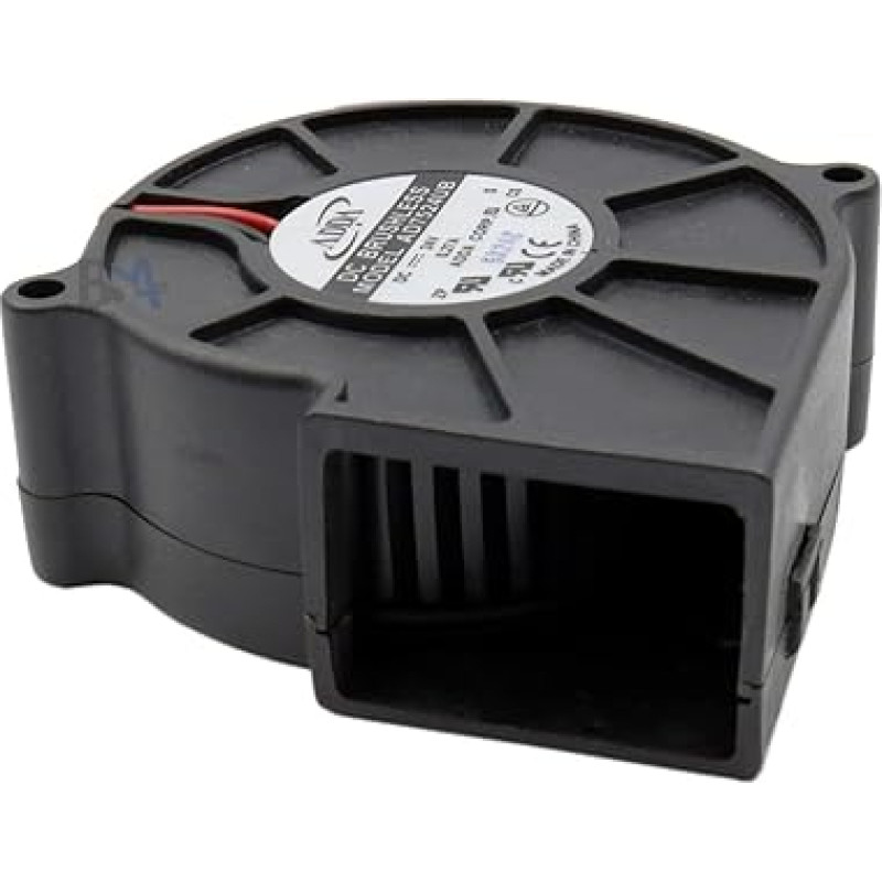 Adda Fan 75 mm 75 x 75 x 30 AD7524UB 24 V DC 0.27 A 6.48 W Air Fan 75 mm 7 cm 2 Wires (+/-) Cooling