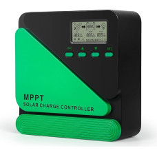 DEWIN saulės valdiklis 12 V, MPPT saulės įkrovos valdiklis Saulės įkrovos valdiklis 12 V 24 V MPPT įkrovos valdiklis Saulės kolektorių reguliatorius, skirtas sandarioms ir ličio baterijoms 40 A