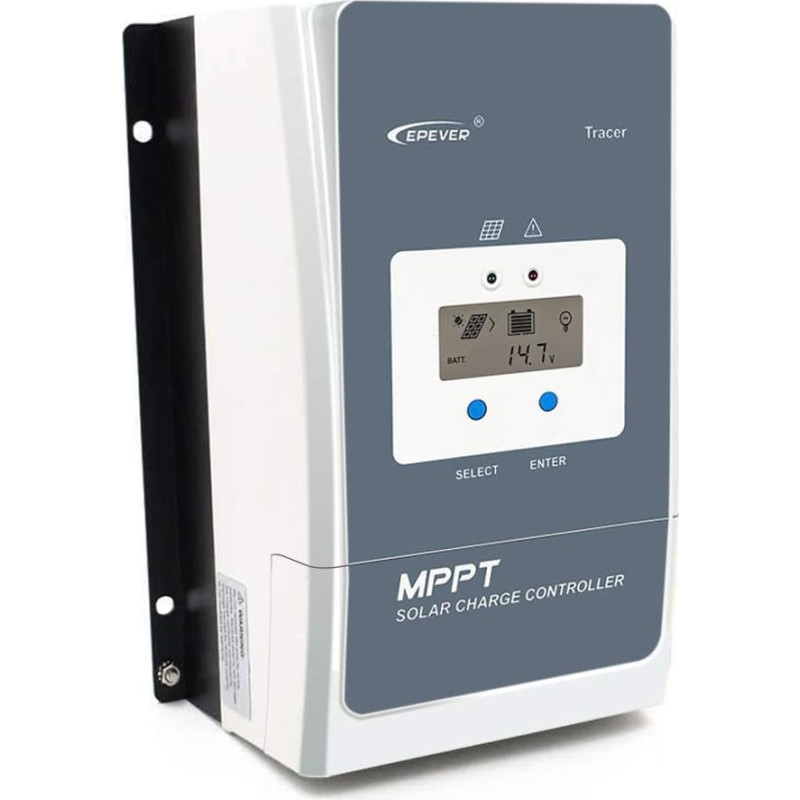 MPPT Charge Controller, 60A Solar Panel 48V/36V/24V/12V, Auto Max 150V 3000W Input Negative Earth Solar Controller for AGM Gel Flooded User Tracer 6415AN