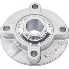 HLKDGPJYK 1PCS SUCFC201 SUCFC202 SUCFC203 304 Edelstahl Äußere Sphärische Lager Gürtel Basis Einsatz Lager (SUCFC206)