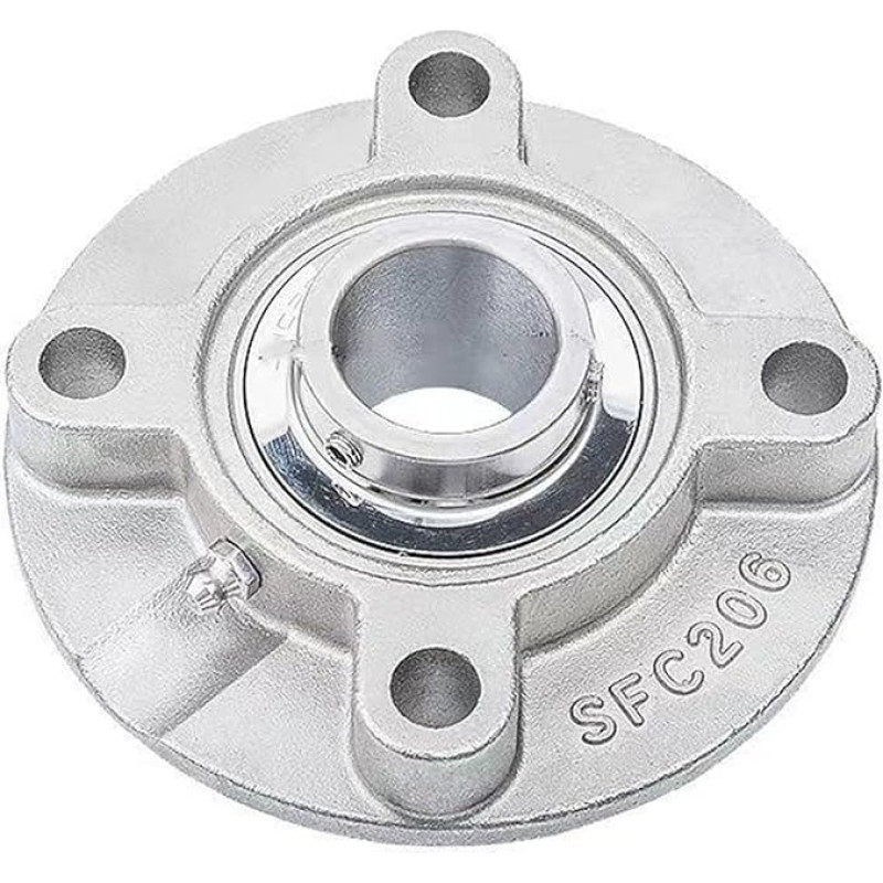 HLKDGPJYK 1PCS SUCFC201 SUCFC202 SUCFC203 304 Edelstahl Äußere Sphärische Lager Gürtel Basis Einsatz Lager(SUCFC206)