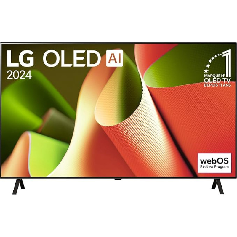 LG OLED televizorius 2024 | OLED48B4 | 48 colių (121 cm) | OLED | Procesorius α8 AI 4K | Dolby Vision ir Atmos | Alexa