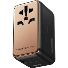 MOMAX Universal Travel Adapter, 170W GaN International Power Adapter, 3 USB-C 1 USB-A, Worldwide Travel Plug Adapter, International Power Adapter for Most Europe, UK, USA, Japan, AU