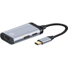 chenyang CY USB 3.1 Type C USB C to 1000 Mbps Gigabit Ethernet Network LAN Adapter with Type C PD Power Connector for Tablet Phone Laptop