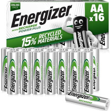 Energizer AA batteries, Recharge Power Plus battery, 16 rechargeable AA batteries