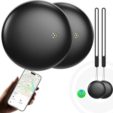 Key Finder Air Tracker Smart Tag – Pack of 2, Object Finder, Compatible with the App Where is? (iOS Only), Worldwide Tracking, Replaceable Battery, Tracker for Keys/Suitcases/Bags
