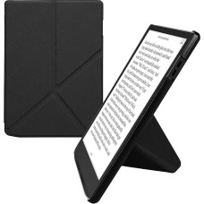 kwmobile dėklas, suderinamas su Pocketbook InkPad 4 / Color 3 / Color 2 / Vivlio InkPad 4 / InkPad Color 3 dėklu - dirbtinės odos dėklas - apsauginis e. skaityklės dėklas - viršelis juodas