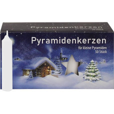 OLShop AG Ebersbacher Pyramid Candles Small White (Diameter x H) 14 x 74 mm Pack of 300