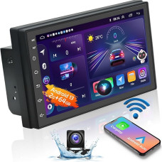 Android 12 Car Radio Double DIN with Wireless Carplay, Wireless Android Car, 7 Inch Touch Display Screen Radio 2 DIN with Navi Bluetooth DSP EQ FM RDS WiFi SWC USB Reversing Camera