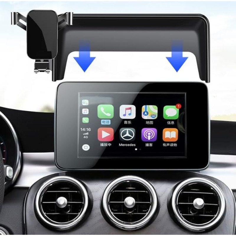 LSXEL mobiliojo telefono laikiklis, suderinamas su Mercedes Benz glc X253 Coupe Classe c w205 C205 2015 2016 2017 2018 (tinka C W205 2015-2018/GLC X253 2016-2019)