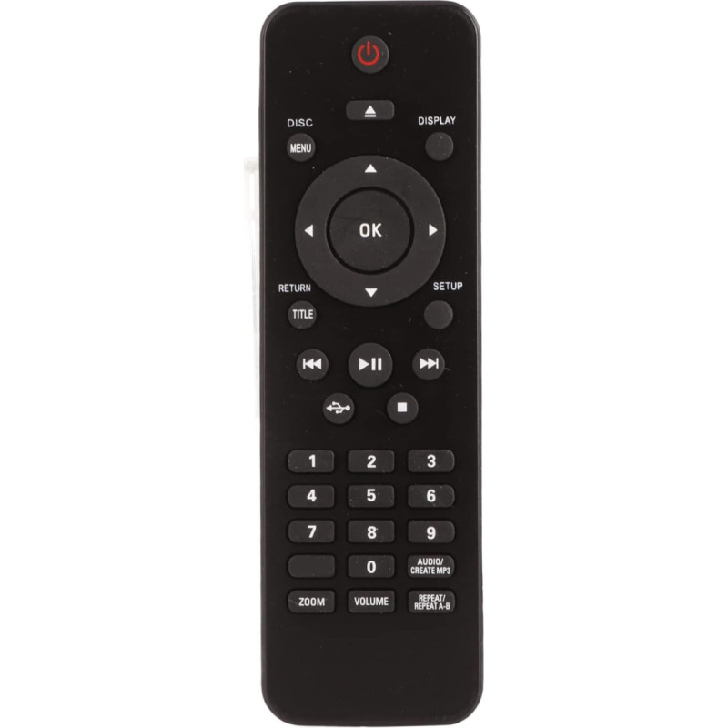 Replacement Universal Remote Control for Philips DVD Player DVP5982C1/37B DVP3350K DVP3386K DVP3310K