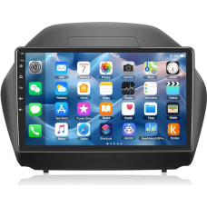 CAMECHO Android 13 Car Radio with Sat Nav for Hyundai IX35 2010-2015, 10 Inch Double DIN Car Radio Touch Display with Bluetooth FM/RDS Mirror Link WiFi SWC + Reversing Camera