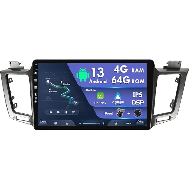 MISONDA 10 colių IPS dvigubo DIN 