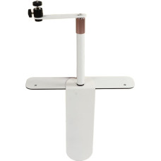 Projector Stand, Bedside Table, Sofa Projector Stand, 360° Rotating Projector Hidden Stand, Height Adjustable, Portable Desk Wall Projector Stand for Home Office (White)