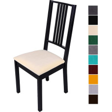 Homaxy Chair Cover, Velvet, Soft Seat Cover, Stretch Chair Cover for Dining Room Chairs, Washable Protective Cover, Cover for Chair