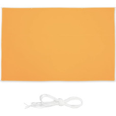 Relaxdays Rectangular Sun Sail 2 x 4 m W x D Water Resistant UV Resistant with Tension Ropes Patio Balcony Yellow