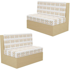 KCCRHIN Camper Kissenbezüge 2 Stück RV Dinette Sitzbezüge Wohnmobil-Sitzbezüge Für Anhänger Stretch RV Sofa Bezüge Waschbar Couch Schonbezüge (Kissenbezug + Rückenlehnenbezug), A, 2 rinkiniai (4 dalys)