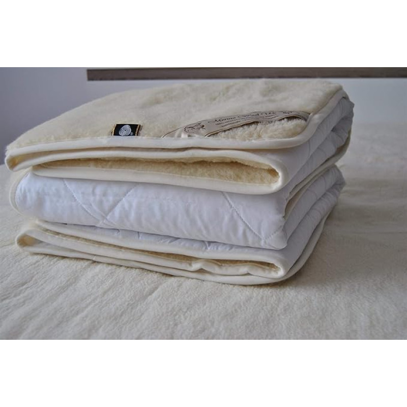 100% Merino avies vilnos čiužinio viršutinis sluoksnis, 