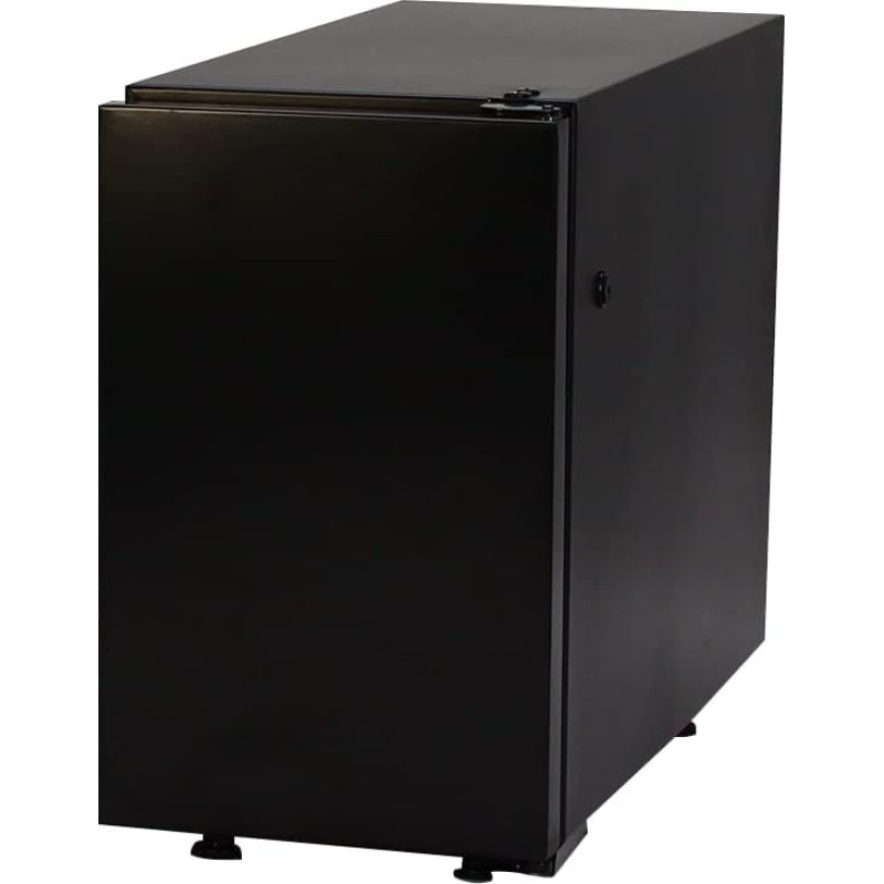 Gastro-Cool MK10FD Milk Fridge, Milk Cooler for Coffee Machines, Mini Fridge, Office Catering Coffee Machines, Milk, Existing Hose Holes, Foamed Door, Black