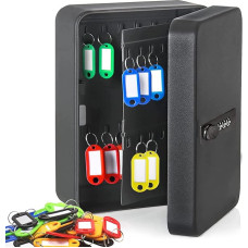 HYEIOL sieninės raktų spintos, raktų spinta su kombinuotu užraktu, raktų seifas su 48 kabliukais, raktų laikiklis namams, biurui, butams, viešbučiams, parduotuvėms (50