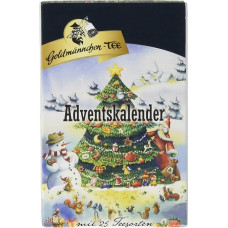 Goldmännchen Tannenbaum Advent Calendar with 24 Different Types of Tea, Pack of 1 (1 x 50.55 g)