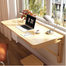 LENNOWALL Klapptisch zur Wandmontage, platzsparender zusammenklappbarer Wandtisch/Schreibtisch, funktionaler Hängeschreibtisch, für die Waschküche zu Hause, den Arbeitsplatz im Büro