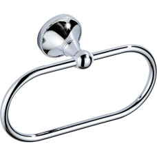 LIOOBO Rankšluosčių laikiklis Ovalus chromuotas sieninis rankšluosčių laikiklis Modernus rankšluosčių laikiklis Rankšluosčių laikiklis vonios kambariui Virtuvė Viešbutis Balta