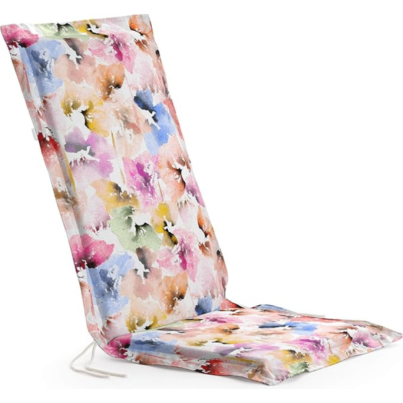 Belum Garden Chair Cushion – Product Dimensions: Seat without Valance: Thickness: 4 cm / Width: 41 cm / Length: 37 m Backrest without Valance: Thickness: 4 cm / Width: 53 cm / Length: 64 cm | Model: