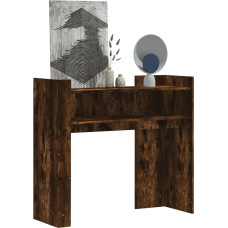 Gecheer Konsolentisch Konsole Beistelltisch Flurtisch Eingangstisch Wandtisch Ausstellungstisch Sofatisch Holztisch Räuchereiche 100x35x90 cm Holzwerkstoff