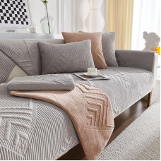 YWQJL Sofos užvalkalas U formos kampas L formos, sofos užvalkalas, tinkamas 3/4/2/1 sėdimoms vietoms Sofos užvalkalas Neslystantis sofos užvalkalas Apsauga nuo įbrėžimų katėms ir šunims Sofos užvalkalas (W - 6.90 x 160 cm)